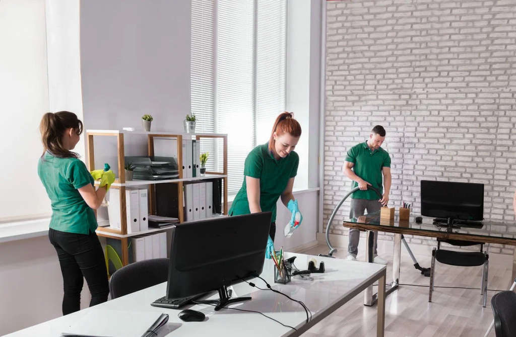 Cleaners working in NYC